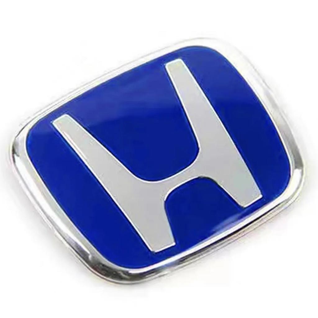 For Honda Civic Accord City CRV Jade Fit Odyssey Hybrid Red Black Blue Interior Car Steering Wheel Emblem H-Sticker CB0