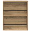 Magazine Shelf 2 pcs Artisan Oak Finish 60 x 12 x 70 cm Engineered Wood
