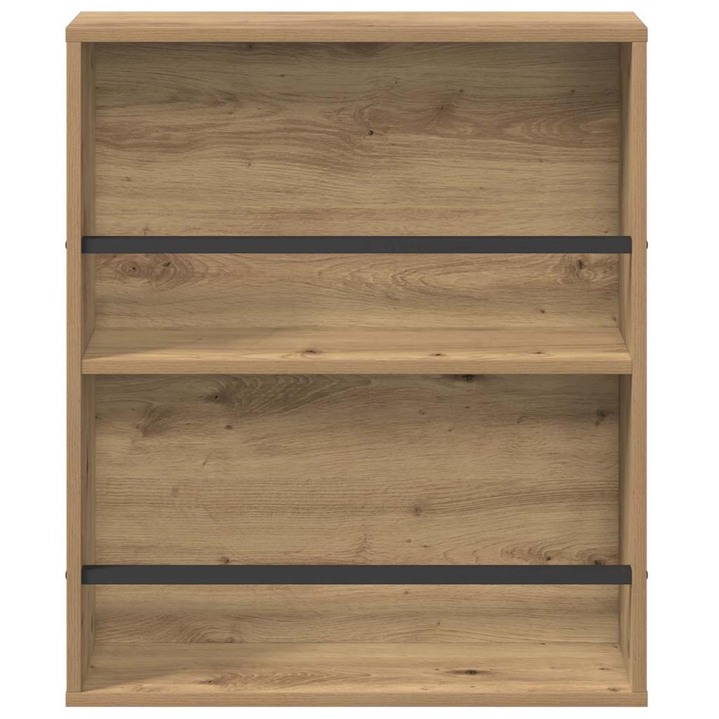 Magazine Shelf 2 pcs Artisan Oak Finish 60 x 12 x 70 cm Engineered Wood