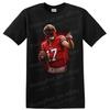 Josh Allen American Football Player Buffalo Bills T Shirt Action Pose Tee