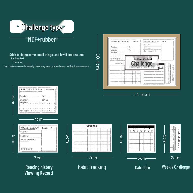 Time Management Planner: Weekly & Daily Calendar, Date Timeline, Check-in, TODO List, Monthly Stamp