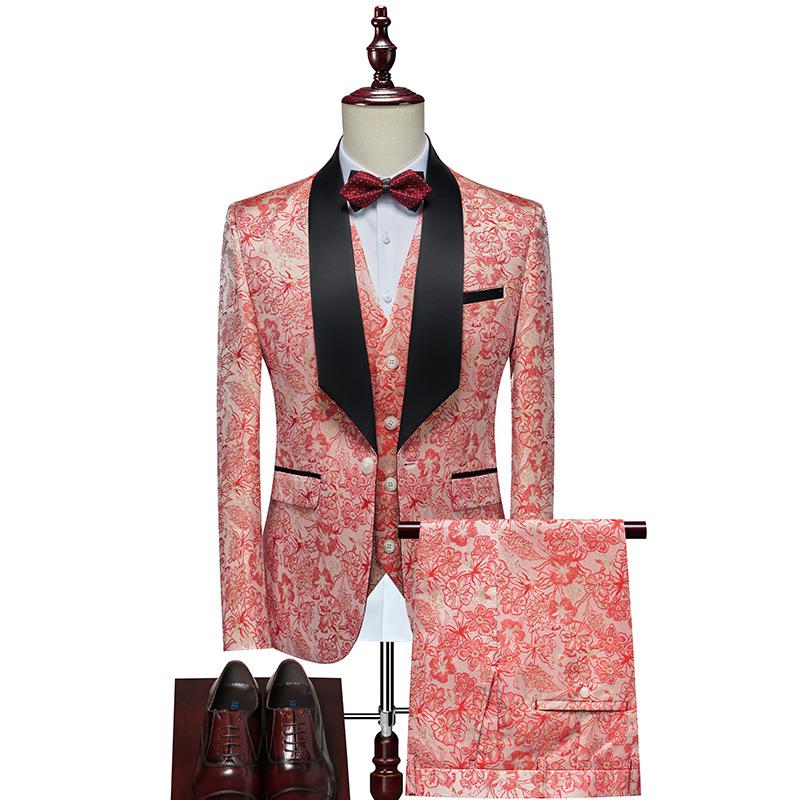 Men's Three-Piece Formal Suit for Evening or Wedding
