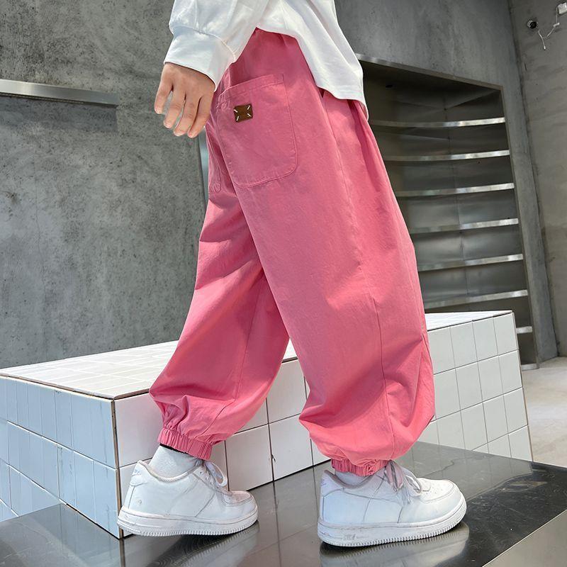 Boys' and Girls' Pants Children's Casual Pants Trendy Casual Spring and Autumn Loose Lantern Pants Trendy