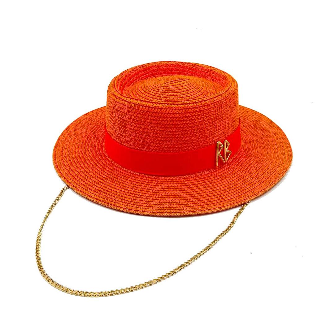 Summer straw hat hand-woven with straw bow ribbon outdoor travel sun protection beach hat sun hat hats for woman