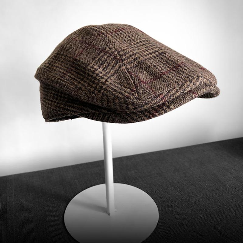 

Ronyu Ladies Hat lattice Beret Mens Casual Gatsby Ivy Hat Outdoors Golf Driving Flat Beret Cabbie Driver Newsboy Cap BLM234 S 54-56CM коричневый