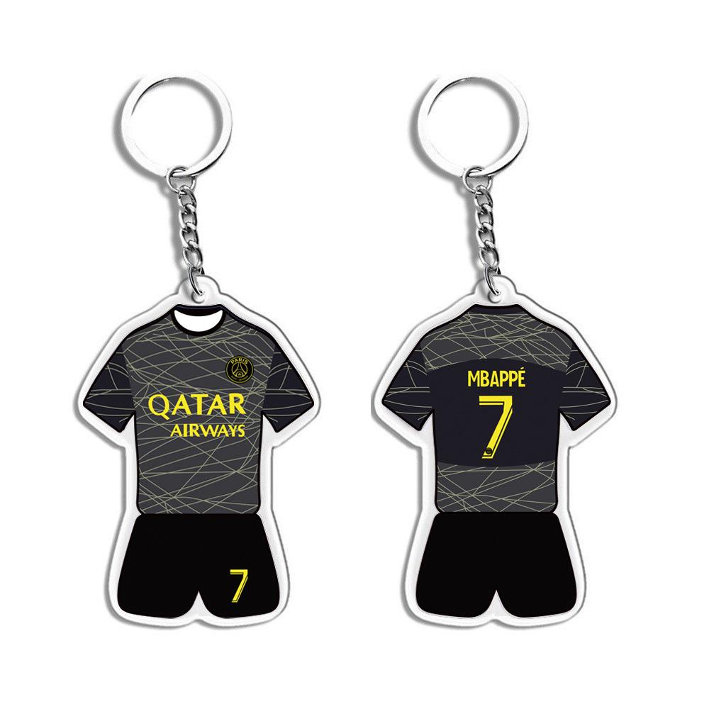 Porte-clés Joueur Étoile: Messi, Ronaldo, Neymar - Souvenirs et Cadeaux de Football en Acrylique