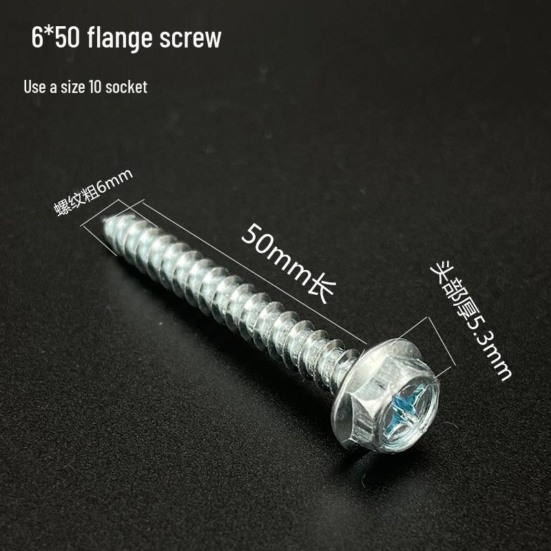Hex Flange Phillips Self-Tapping Screw with Washer for Bathroom Cabinet and Washbasin