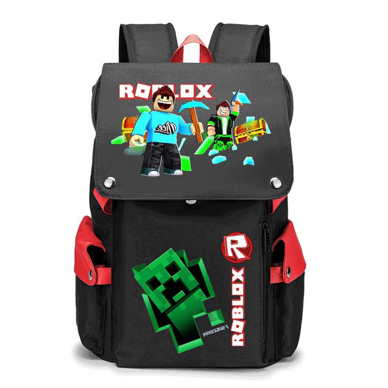 2024 New Student School Bag Robles Printed Backpack Canvas Backpack Men and Women