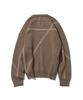 MASSNOUN Cross Incision Line Knit Mftnt001-Bg