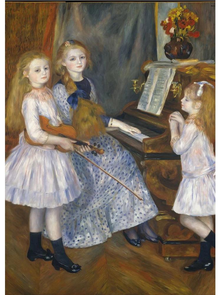 French Impressionist Auguste Renoir Artwork Poster Print Canvas Painting By the Seashore Wall Art For Gallery Home Room Decor