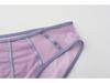 French Color Block Low-Waist Mesh Hip-Hugging Briefs for Women