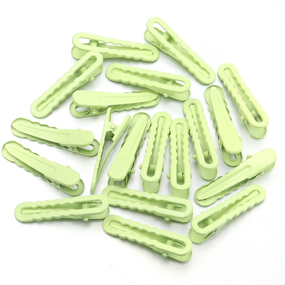 30pcs 5cm Candy Color Hair Clips Metal Hollow Wave Hairpin For Women Girls DIY Bangs Side Clip Makeup Hair Styling Accessories