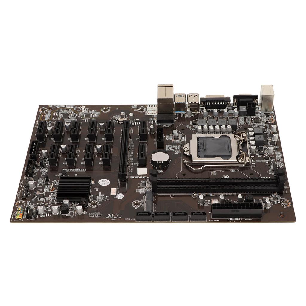Mining Mainboard Support 12 PCIE Ports 2 DDR4 DIMM LGA1151 4 SATA3.0 Maximum Support 16G PC Motherboard for Desktop