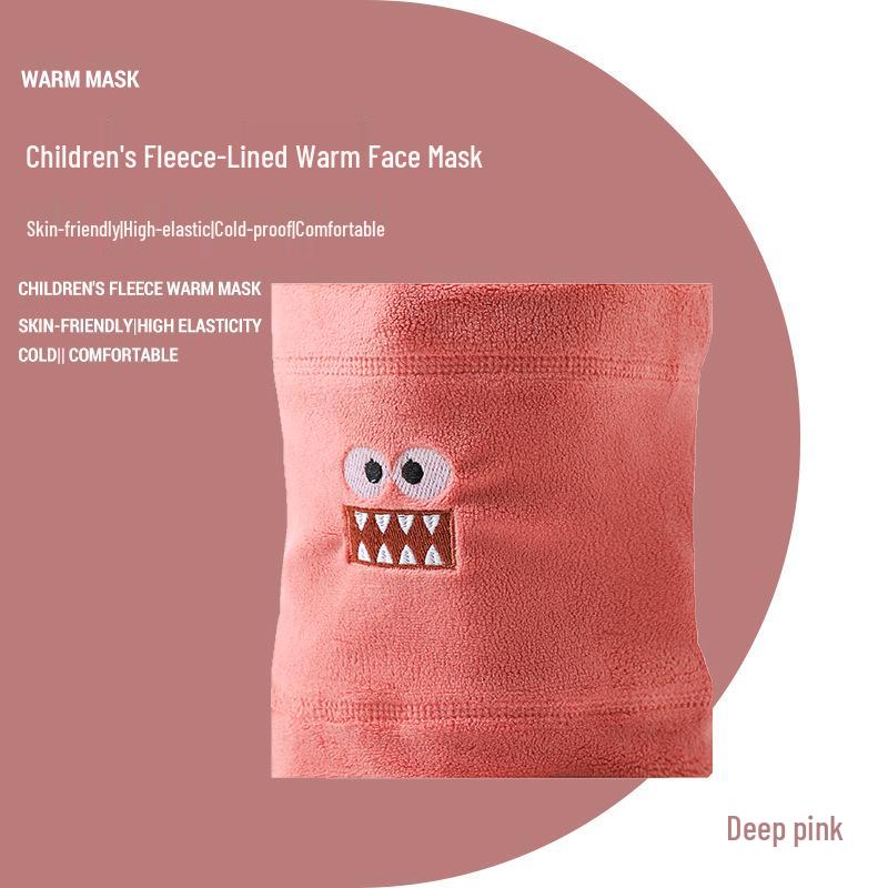 2025 Cartoon Kids' Fleece Neck Warmer - Warm, Windproof, and Ideal for Outdoor Fall/Winter Use