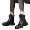 New Women's 2026 Autumn/Winter Collection Thick Bottom and Velvet Retro Middle Boots British Style Short Boots for Women