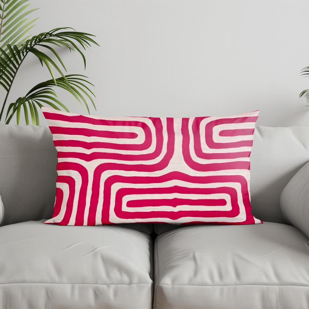 Home Decor Colorful Patterned Pillow Covers Suitable For Sofa Bedroom Car Pillow Cover Cushion Rectangular Back Cushion