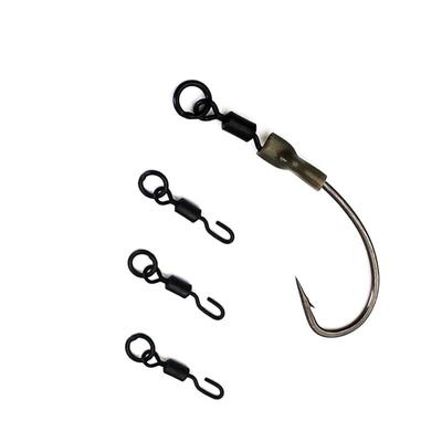 20 stuks Karper Vis Accessoires Spinner Swivels Snelwissel Swivels voor Ronnie Rigs Draaiende Swivel Karper Vissen Chod Rig Tackle
