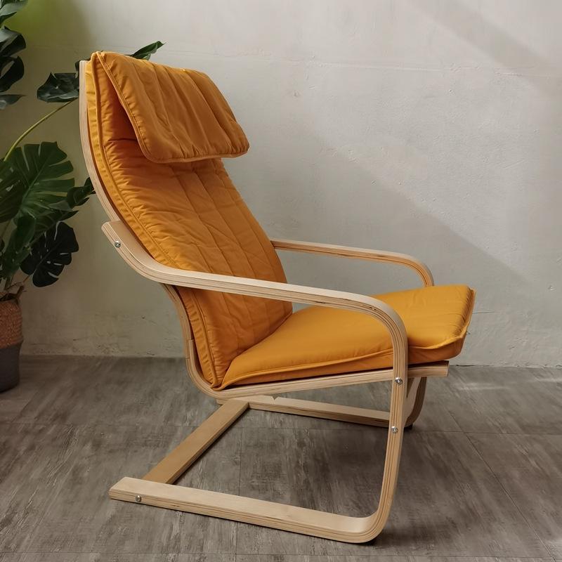 Birch Wood Recliner Bonn Armchair - Adult Leisure Chair for Balcony and Pregnant Women.