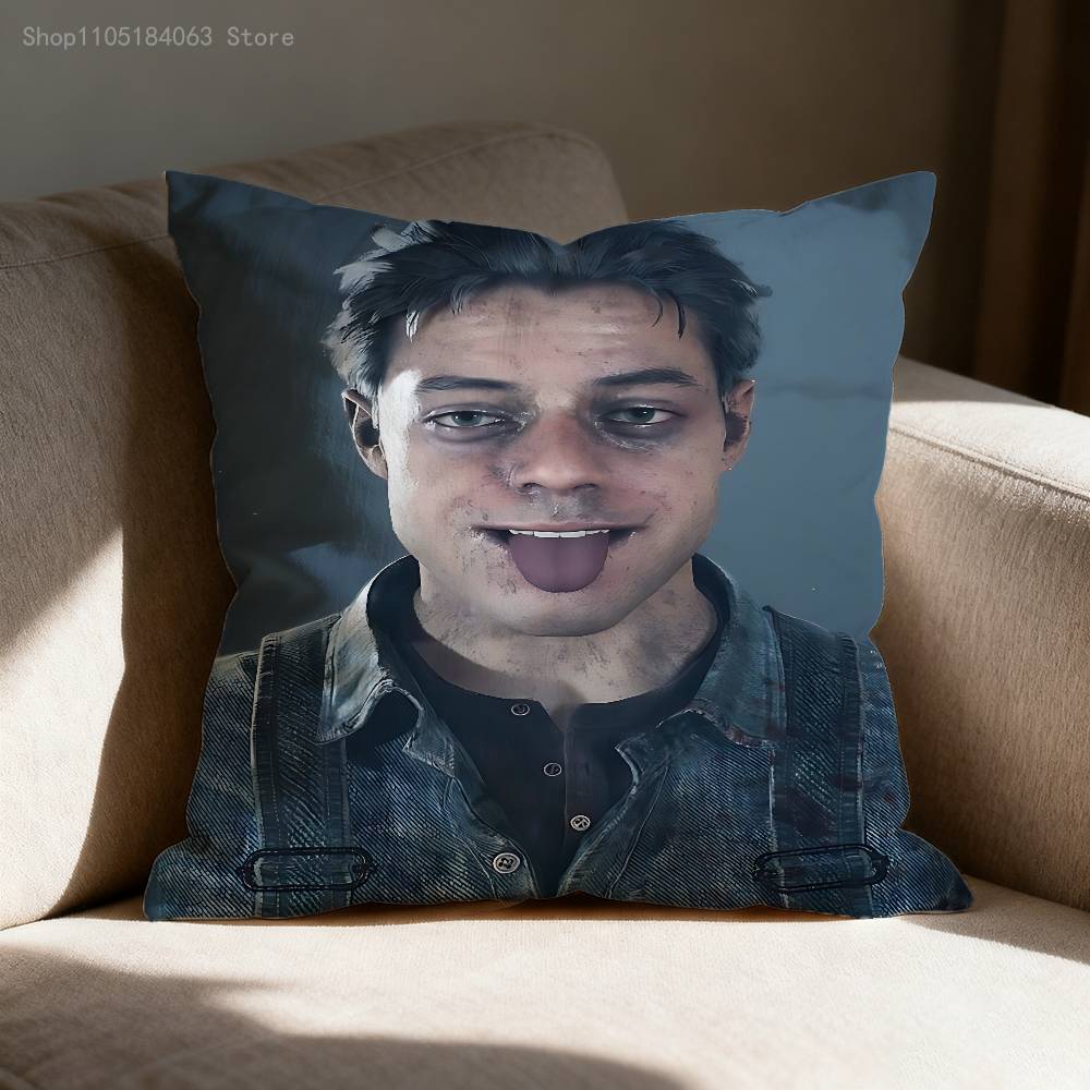 Mike Josh U-Until D-Dawn Pillow Case Print Polyester Fiber 40X40 cm Home Sofa Throw Cushion Cover Decoration