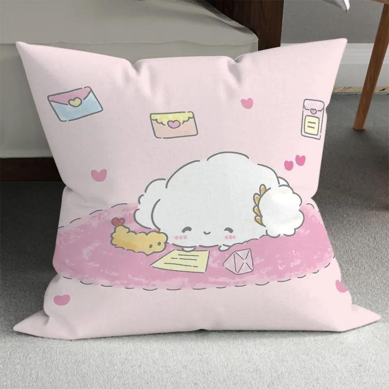 Sanrio Cute Girly Pillowcase HelloKitty Cinnamon Dog Pillowcase Kawaii Room Decoration Home Living Room Sofa Cushion Cover