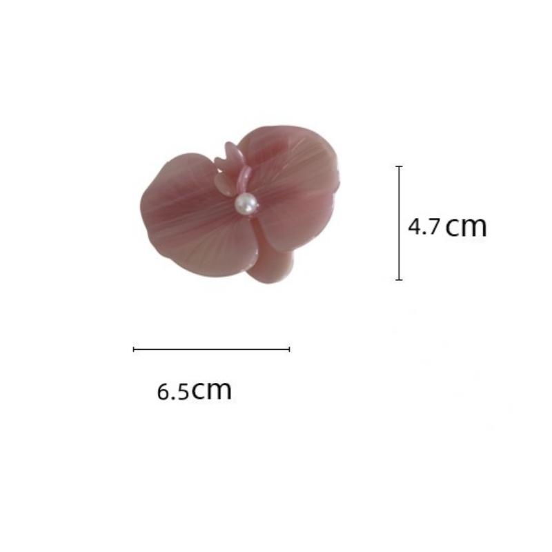 Korean Style Moth Orchid Acetate Hair Clips Sweet Flower Series Hairpin Ins Side Clip For Women Girls Hair Accessories
