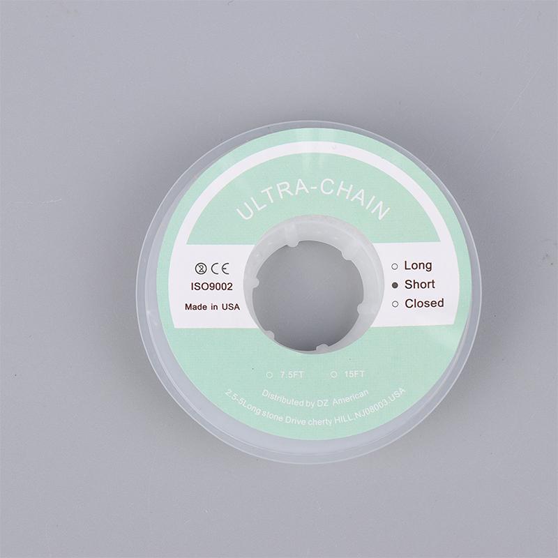 Clear Rubber Chain Orthodontic Elastic Ultra Power Chain Rubber Band Gum Ortho
