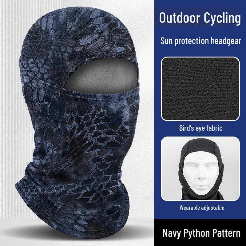 Quick-Dry Multifunctional Summer Cycling Face Mask: Breathable, Sun-Protective, Ice Silk Balaclava & Headband