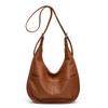 Unique large capacity shoulder bag for women  casual niche crossbody bag  manual dumpling bag