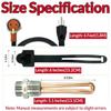 3500043 Engine Block Immersion Heater for Fo-rd Mer-cury Lin-coln Interna-tional Cater-pillar De-troit Die-sel Ni-ssan 3/4" NPT Thread 120 Volts 1000