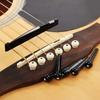 Akustikgitarren-Stegpin-Set mit Stegeinlagen und Metall-Entfernungswerkzeug Geeignet für einfachen Saitenwechsel und Wartung
