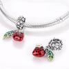 925 Silver Fruit Charms Pendants Strawberry Cherry Avocado DIY Jewelry Fit Bracelets Women Birthday Gift Fine 100% Sterling Silver