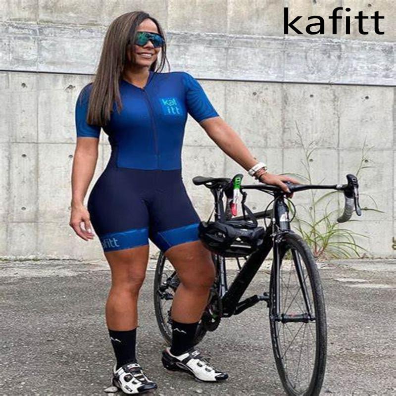 

Kafitt Women s Cycling Suit - One-piece Mini Monkey Short Sleeve Summer Set for Cycling Competition Clothing M срібний