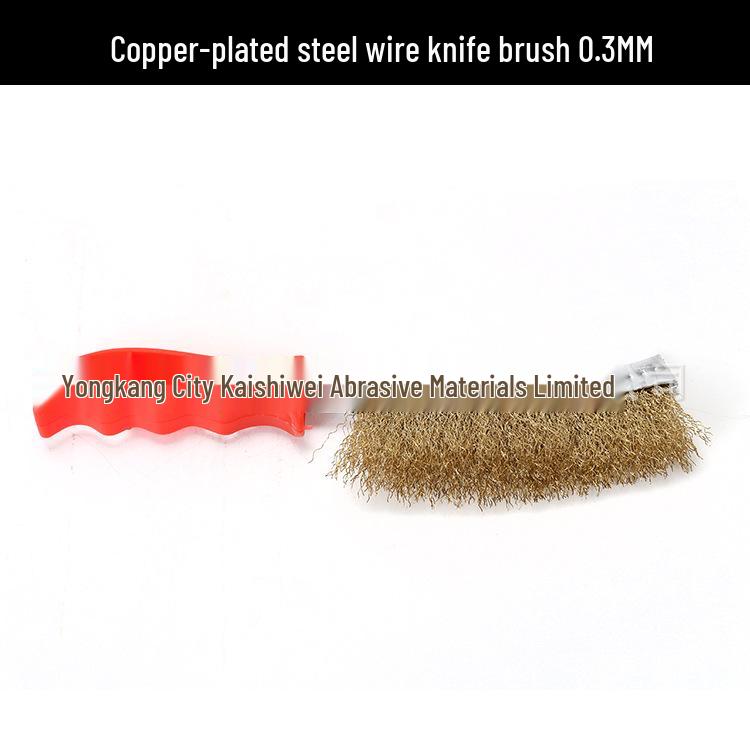 Stainless Steel Wire Brush with Plastic Handle for Grill Cleaning and Rust Removal