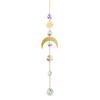 Faux Crystal Suncatcher Hanging Decoration Indoor Outdoor Garden Sun Moon Star Prism Wind Chime Ornament Rainbow Maker Pendant