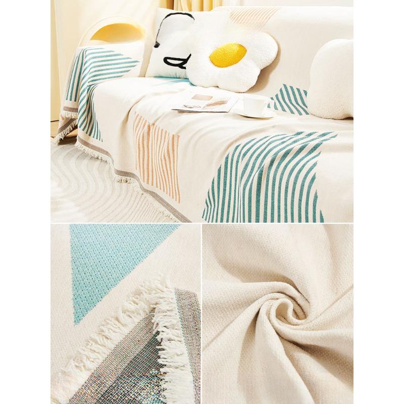 

Ткань для чехла на диван Полный чехол Полотенце Продвинутый художественный смысл Универсальный для четырех сезонов Защита от кошачьих когтей Можно накрыть Толстое покрывало-полотенце Плед 180*130cm