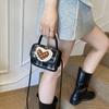 Shape Heart Grid Cute Kids Girl Handbag Material Heart Lace Designer Daily Use
