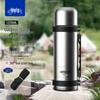 Haers Stainless Steel Insulated Travel Mug - Large Capacity Portable Thermos for Hot Drinks