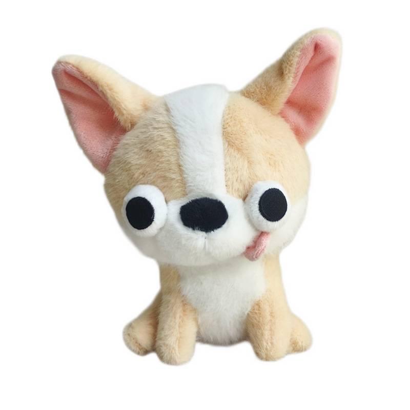 Evil Chihuahua Plush Doll - Creative Desktop Pet Ornament & Children's Birthday Gift