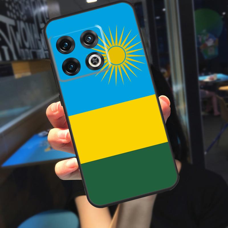 Rwanda Flag Coat Of Arms Funda For OnePlus 10T 8T 9RT 12 13 13R 11 9 10 Pro OnePlus Nord 4 CE 2 3 Lite N20 N30 Case