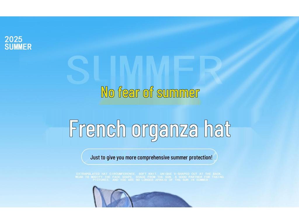 Women's Summer Foldable Sun Hat: European & American Style Fedora with Flower Organza Design