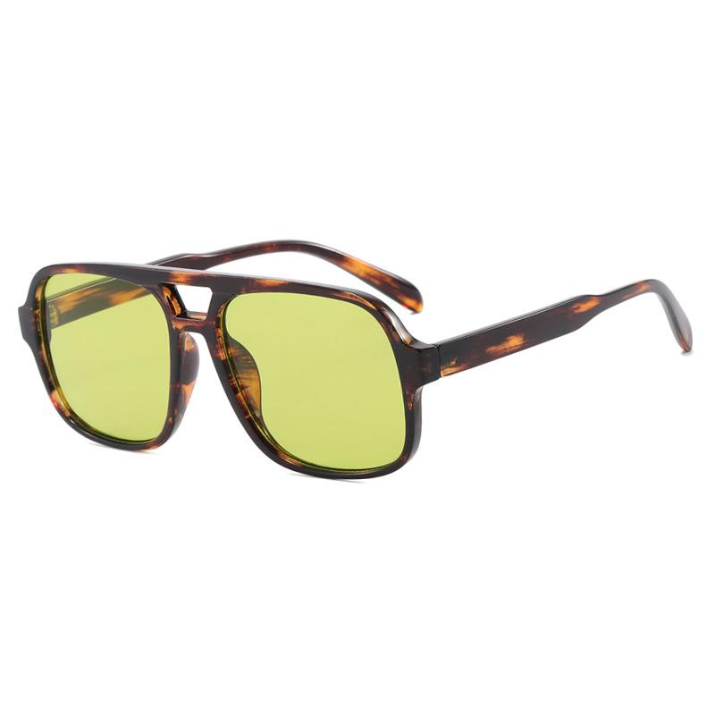 

Classic Oversized Men Sunglasses 2025 Vintage Brand Women Sun Glasses Leopared green Female Glasses Outdoor Sports Oculos UV400