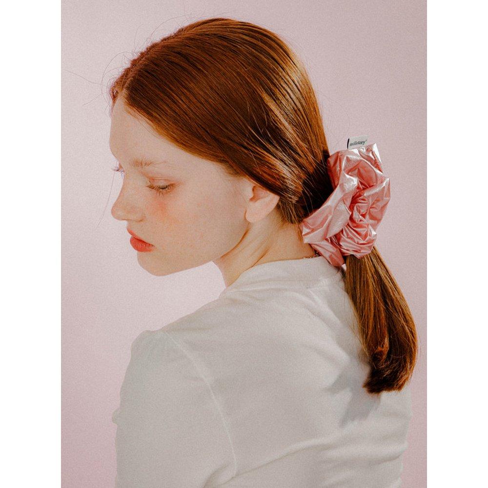 

Простая блестящая резинка-скранчи (2 цвета) pink