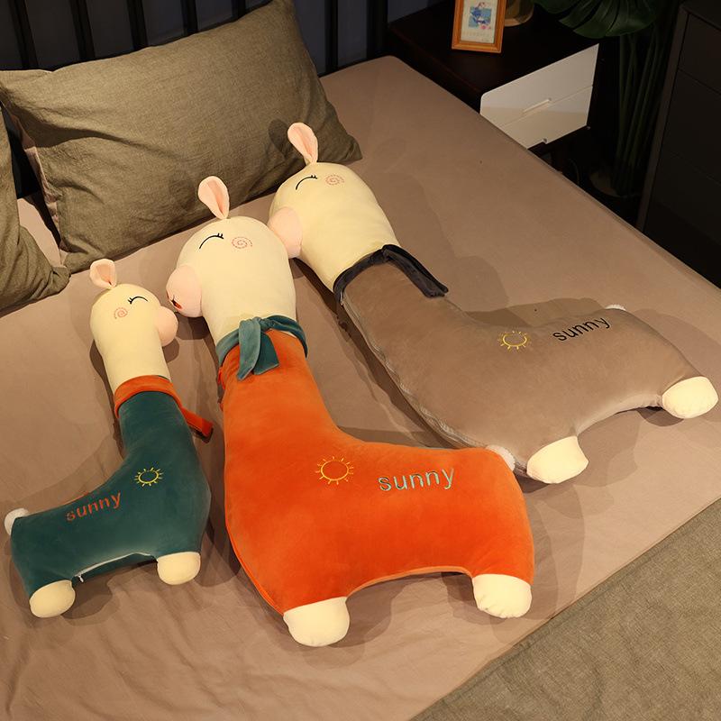 Alpaka-Kissen, langes Kissen, Puppe, übergroßes Mädchenbett zum Halten und Schlafen, Stoffpuppe, Puppe, Plüschtier
