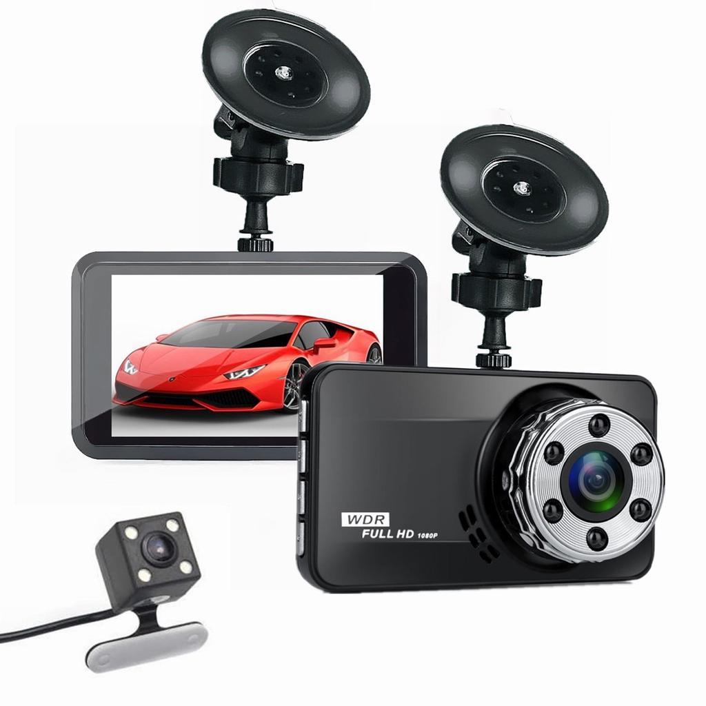 New Dual Lens DVR Car Mounted USB Monitoring High-definition Reverse Image Hidden Recorder for Driving Recorders