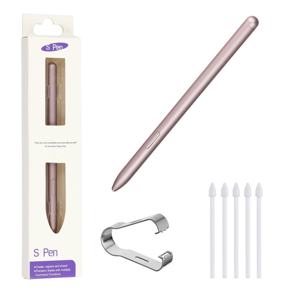 עבור סדרות Samsung Galaxy Tab S10/Tab S9 עט סטיילוס רגיש ללחץ עם 5 קצוות עט (ללא לוגו)