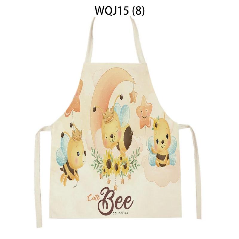 Women Men Animal Style Cooking Kitchen Aprons Koala Bear Hedgehog Fox Printed Home Sleeveless Aprons Cleaning Supplies