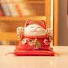 Lucky Cat Ceramic Piggy Bank | Creative Japanese Ornament | Cute Mini Gift for Birthdays or Store Opening