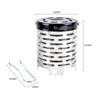 Supuer Durable Stove Heating Hood, Portable Stainless Steel Gas Warmer Heating Cover