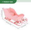1pc Mini Decoration Festive Desktop Tabletop Decor For Party Home Holiday Xmas Desktop Sleigh Adornment Sleigh Adornment