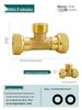 Conector Rápido de Cobre Puro de Gran Caudal Macho/Hembra Tipo Y con Tuerca Móvil Codo Distribuidor de Agua